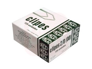 Clips 2/0 Aço Niquelado 725 Unidades